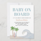 ベビーオンボードベビーシャワー招待状 招待状 (正面)