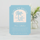 ベビーオンボードベビーシャワー招待状 招待状 (スタンド正面)