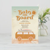 ベビーオンボードベビーシャワー招待状 招待状 (スタンド正面)