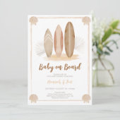 ベビーオンボードベビーシャワー招待状 招待状 (スタンド正面)