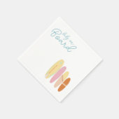 ベビーオンボードベビーシャワー海テーマ スタンダードカクテルナプキン (角)