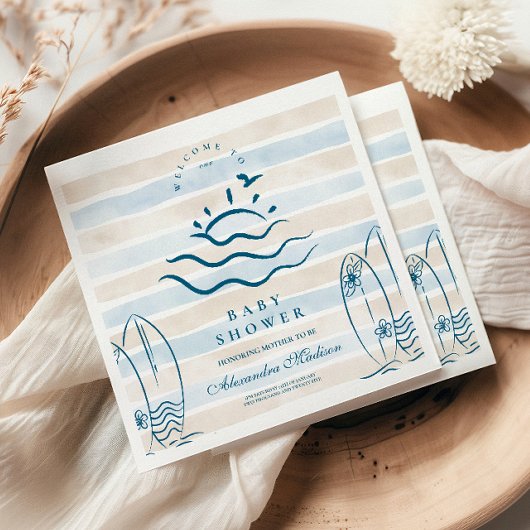 ベビーオンボードベビーシャワー スタンダードカクテルナプキン