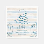 ベビーオンボードベビーシャワー スタンダードカクテルナプキン (正面)