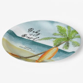 ベビーオンボードベビーシャワー ペーパープレート (アングル)