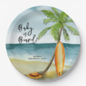 ベビーオンボードベビーシャワー ペーパープレート (正面)
