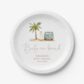 ベビーオンボードベビーシャワー ペーパープレート (正面)