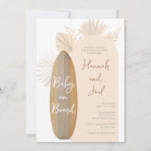 ベビーオンボードベビーシャワー 招待状 (正面)