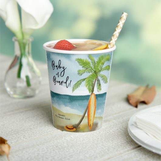 ベビーオンボードベビーシャワー 紙コップ (インサイチュ)