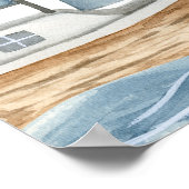 ベビーオンボードベビー航海のシャワー ポスター (角)