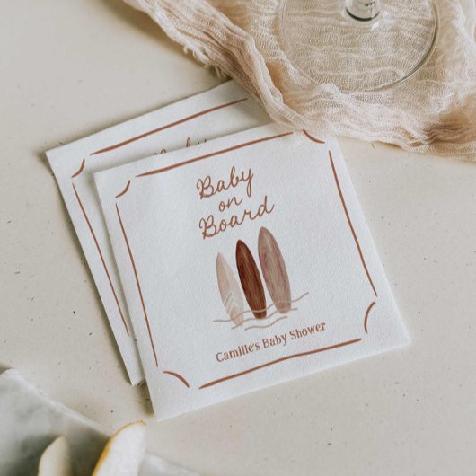 ベビーオンボードボホビーチ スタンダードカクテルナプキン