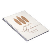 ベビーオンボードボホベイビーシャワーゲストブック ノートブック (右側)