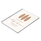 ベビーオンボードボホベイビーシャワーゲストブック ノートブック (左側)