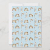 ベビーオンボードボーイボホーベイビーシャワー招待状 招待状 (裏面)