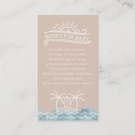 ベビーオンボード予約リクエストピンク赤ちゃんシャワー エンクロージャーカード (正面)