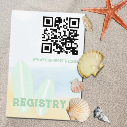 ベビーオンボード水色ベビーシャワーレジストリ エンクロージャーカード
