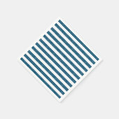 ベビーオンボード素朴航海のストライプベビーシャワー スタンダードカクテルナプキン (角)