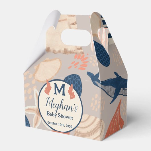 ベビーオンボード航海のベビーシャワー フェイバーボックス (正面サイド)