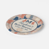 ベビーオンボード航海のベビーシャワー ペーパープレート (アングル)