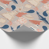 ベビーオンボード航海のベビーシャワー ラッピングペーパー (角)