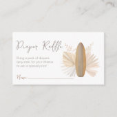 ベビーオンボード赤ちゃんシャワーおむつラッフルカード エンクロージャーカード (正面)