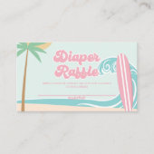 ベビーオンボード赤ちゃんシャワーおむつラッフル エンクロージャーカード (正面)