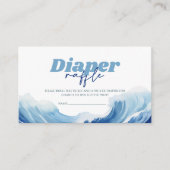 ベビーオンボード赤ちゃんシャワーおむつラッフル エンクロージャーカード (正面)