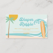 ベビーオンボード赤ちゃんシャワーおむつラッフル エンクロージャーカード (正面)