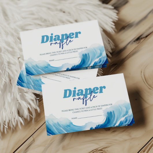ベビーオンボード赤ちゃんシャワーおむつラッフル エンクロージャーカード