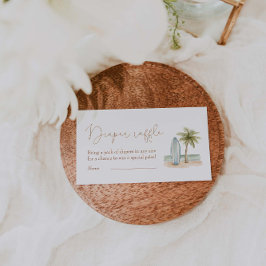 ベビーオンボード赤ちゃんシャワーおむつラッフル エンクロージャーカード