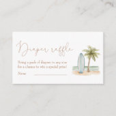 ベビーオンボード赤ちゃんシャワーおむつラッフル エンクロージャーカード (正面)