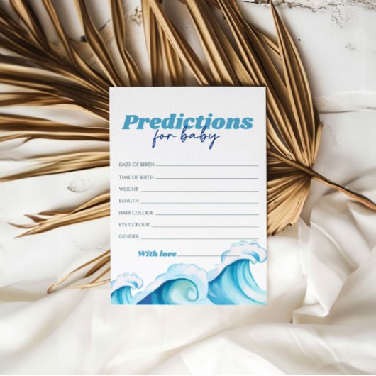 ベビーオンボード赤ちゃんシャワーベビー予測 招待状