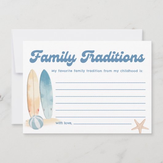 ベビーオンボード赤ちゃんシャワー家族の伝統カード 招待状 (正面)