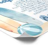 ベビーオンボード赤ちゃんシャワー深夜おむつゲーム ポスター (角)