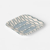 "ベビーオンボード"サーフィンベビーシャワー海テーマ ペーパープレート (傾斜あり)