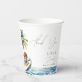 ベビーオンボード、サーフィンベビーシャワー 紙コップ (正面)