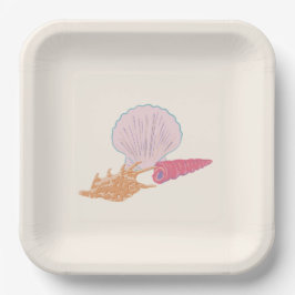 ベビーオンボード – -海テーマベビーシャワー ペーパープレート