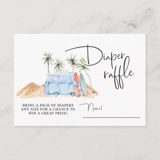 ベビーオンボード, Summer Baby Shower, Baby Shower, E エンクロージャーカード (正面)