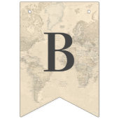 ベビーオン方法ワールドトラベルマップシャワースプリンクル バンティングフラッグ (第3の旗)