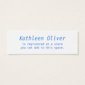 ベビーオン点々のあるウェイ青景品登記簿 (裏面)