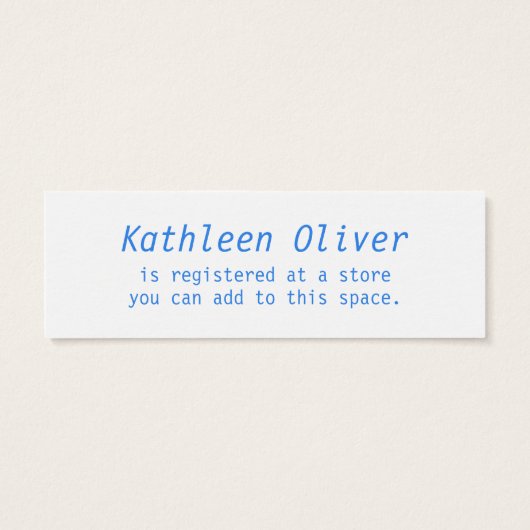 ベビーオン点々のあるウェイ青景品登記簿 (裏面)