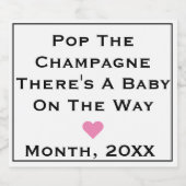 ベビーオン・ウェイきらめくワインラベル スパークリングワインラベル (シングルラベル)