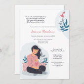 ベビーオン・ウェイベイビーシャワー 招待状 (正面/裏面)