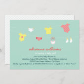 ベビーオートクチュールベビーシャワー招待状 招待状 (正面/裏面)