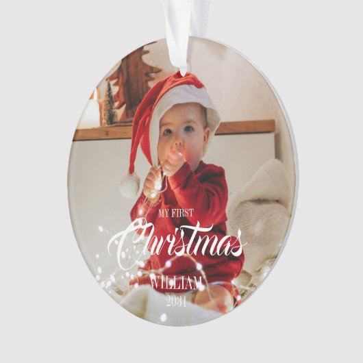 ベビーオーナメント – マイ初めてのクリスマス オーナメント (正面)