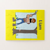 ベビーオーバーサイズパズルツリー切断農家 ジグソーパズル (横)