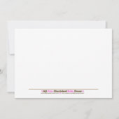 ベビーオールスターベースボールチャンプベビーシャワー招待状 招待状 (裏面)