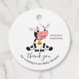 ベビーカウサンキューユーメッセージカード フェイバータグ