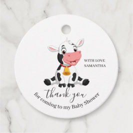 ベビーカウサンキューユーメッセージカード フェイバータグ