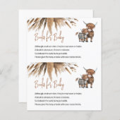 ベビーカウファームカードセンターカットの予算ブック (正面/裏面)