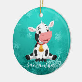 ベビーカウブルーセラミックオーナメント セラミックオーナメント (左)